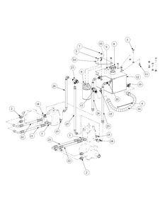 Hydro Pump Assembly Diagram and Parts List for M48-KW 53CB5DAV750-19-HP-OHV Cub Cadet Lawn Tractor
